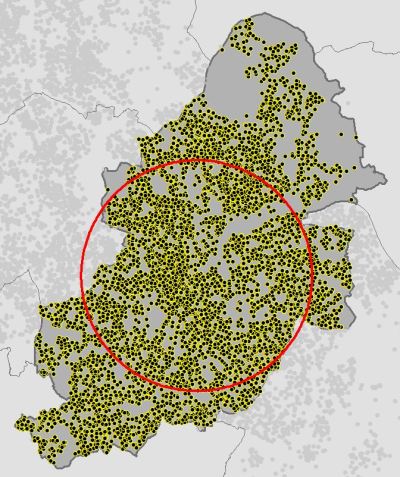Standard Distance Circle